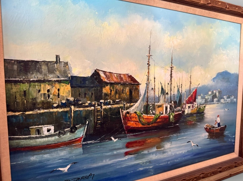 Large Sailboat Painting
