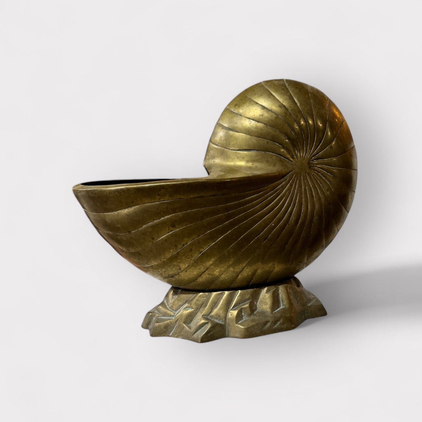 Brass Nautilus Planter