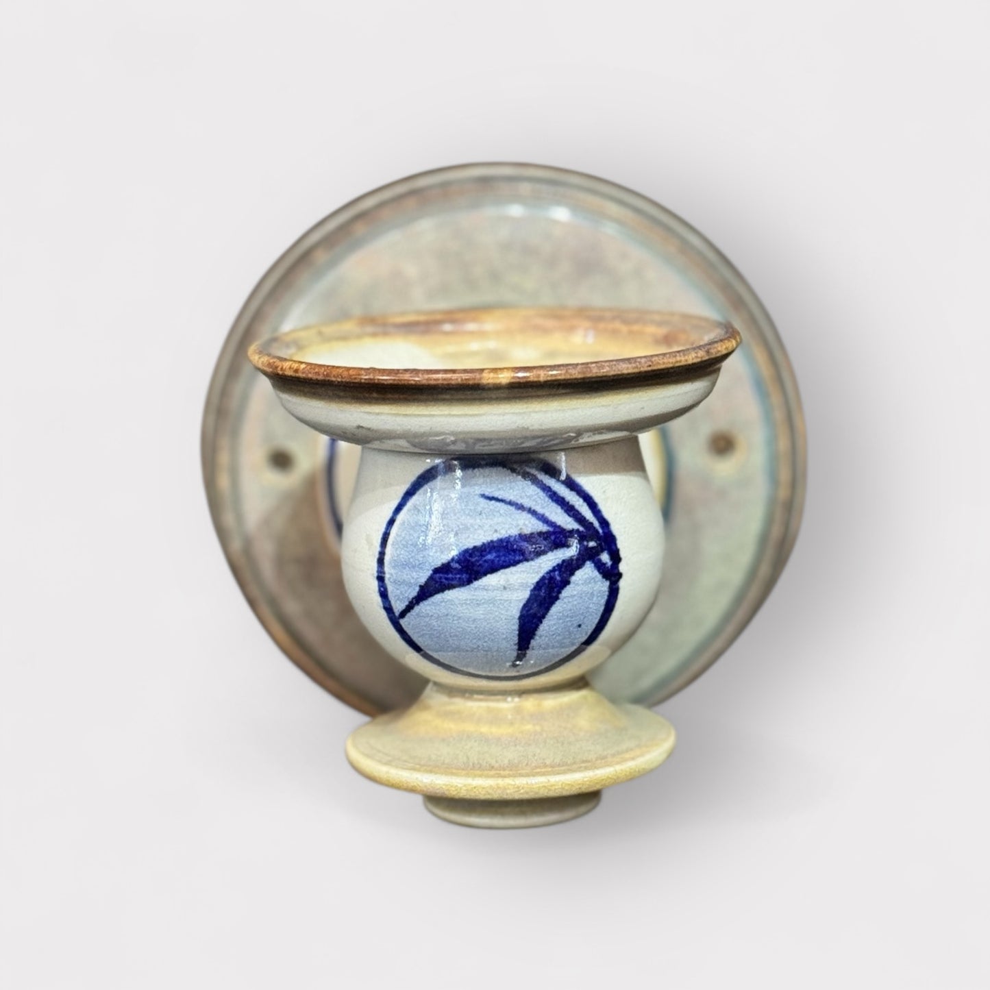 Blue & White Wall Mount Candle Holder