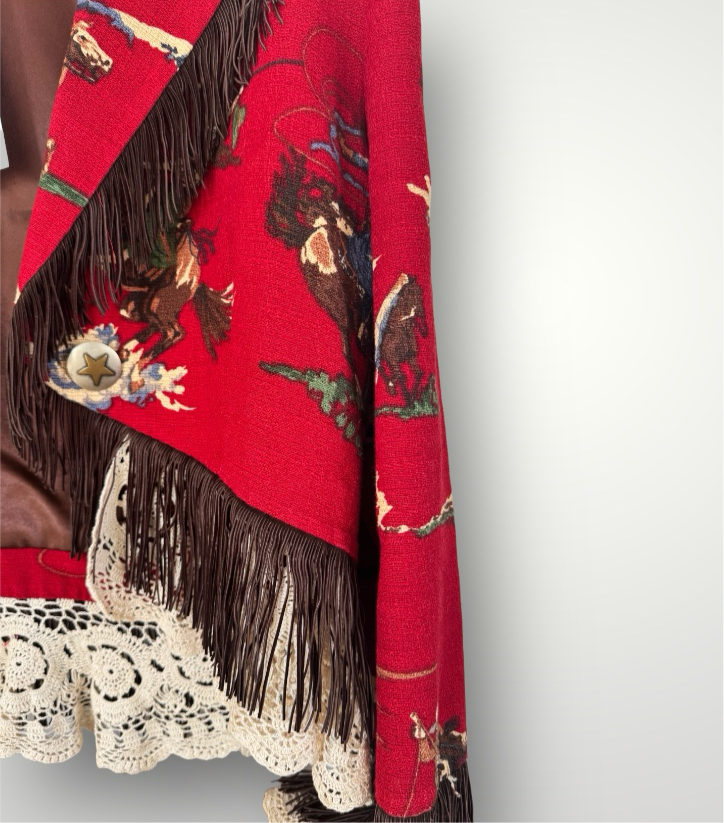 Vintage Ranch Wear CR Western Fringe Jacket