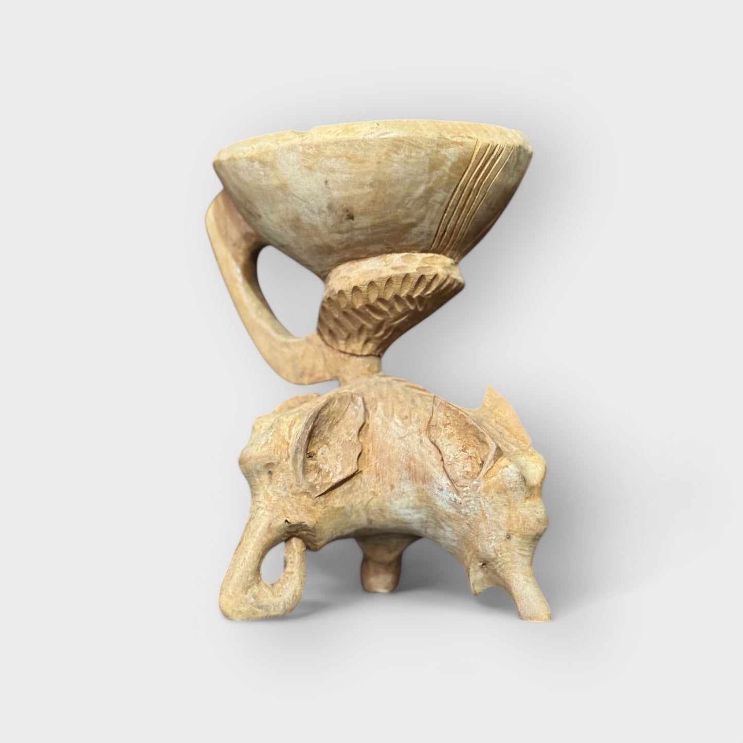 African Elephant wood Sculpture