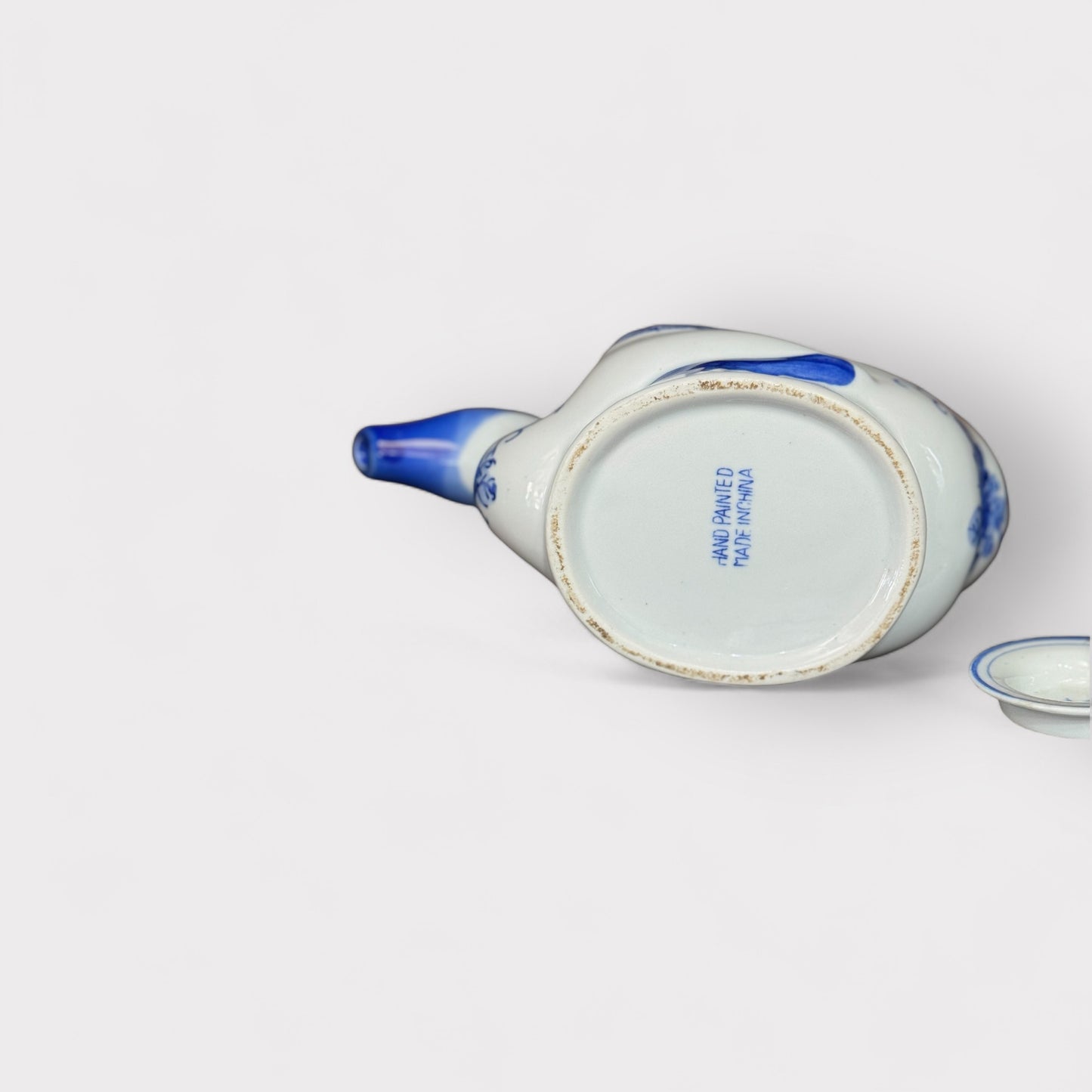 Blue and White Duck Teapot