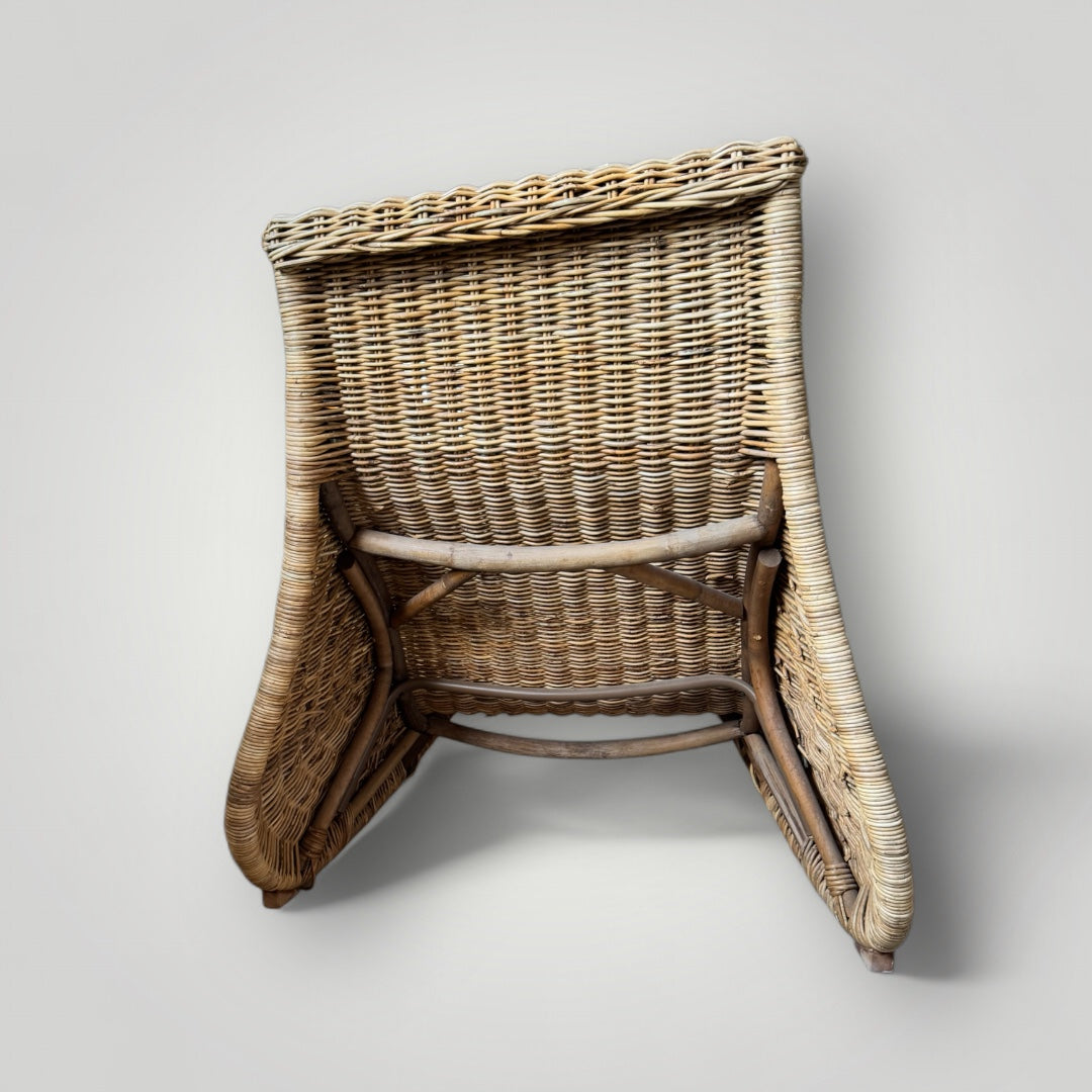 Karlskrona Rattan Wicker Lounge Chair Ikea