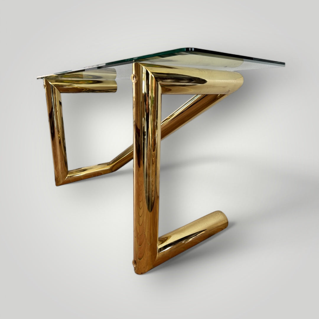 Karl Springer 1970s Tubular Coffee Table (vertical M)