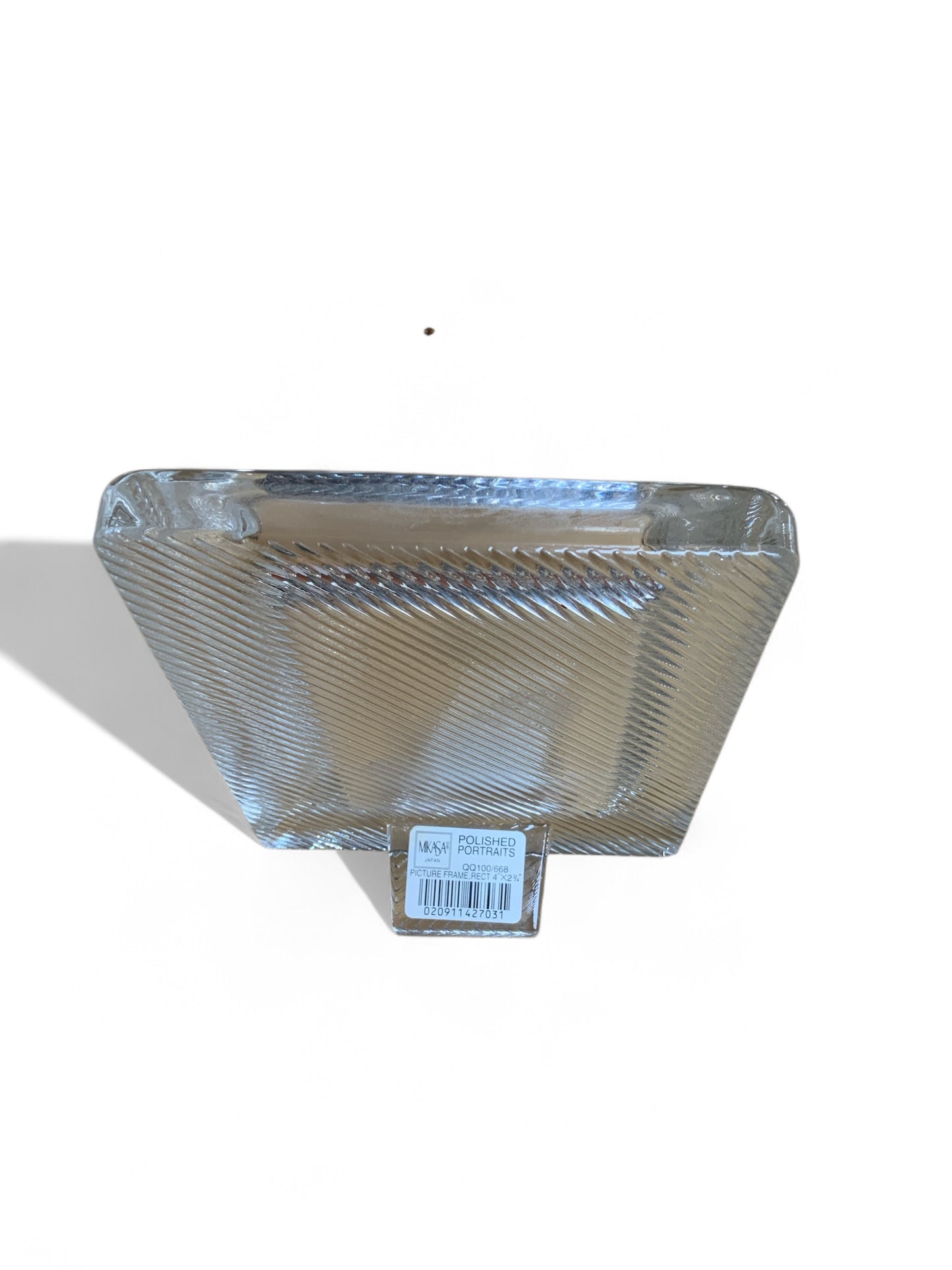 Elegant Mikasa Wave Crystal Picture Frame