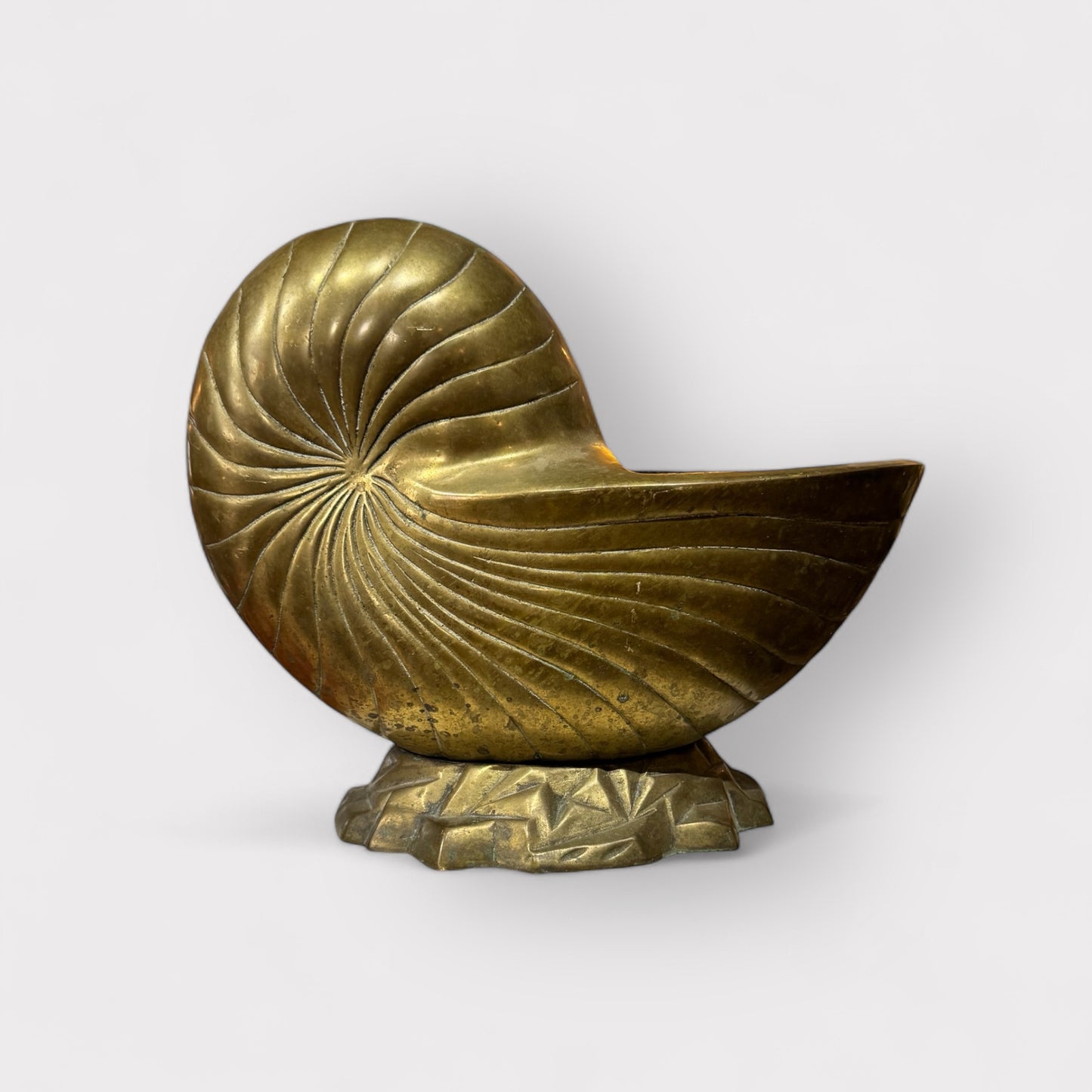 Brass Nautilus Planter