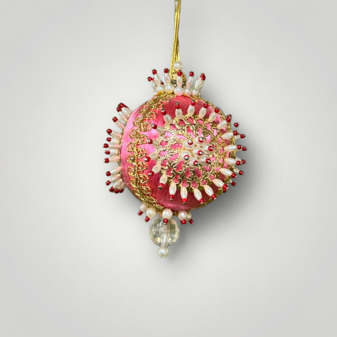 Vintage Handmade Beaded Ornament Princess