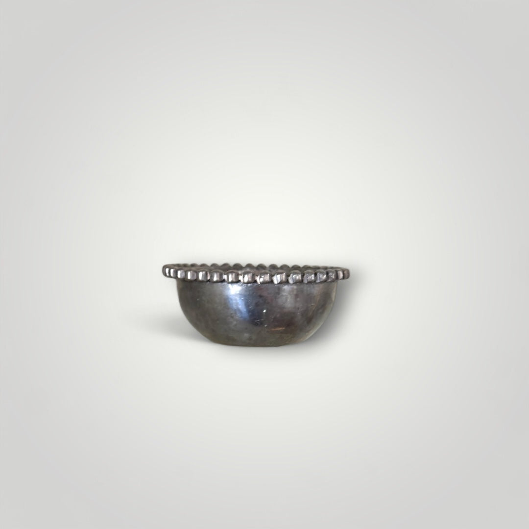 Pewter Snack Dish w/Beading