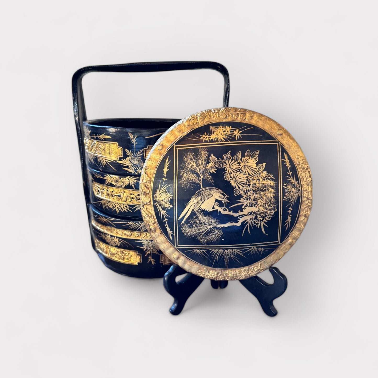 Japanese Jubaku Traditional Lacquer Bento Box