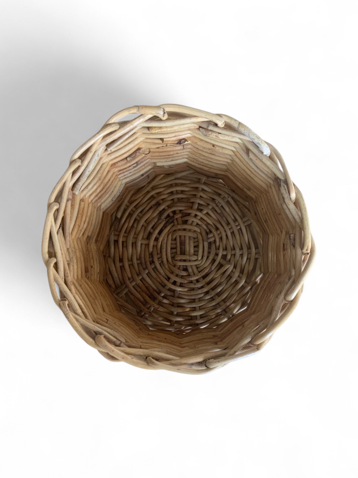 Rustic Rattan Basket