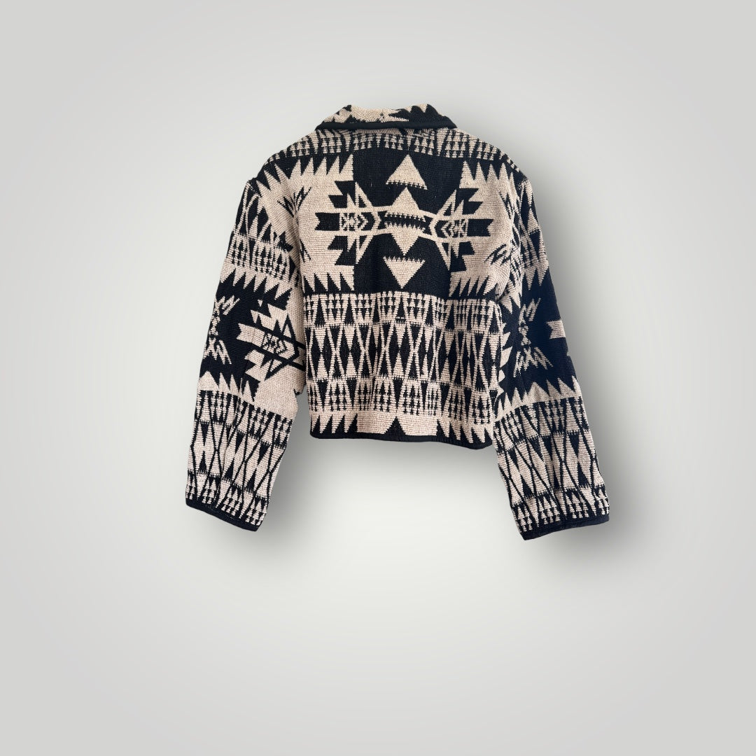 Vintage Casual Corner Aztec Bolero Jacket