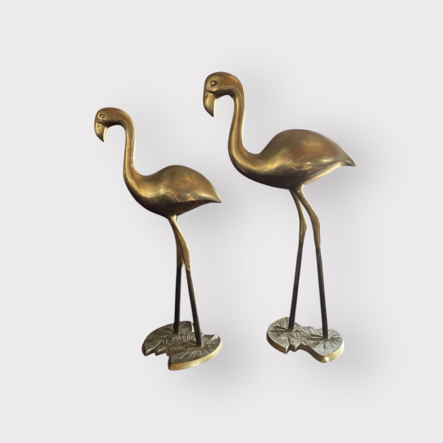 Brass Flamingos (Pair)