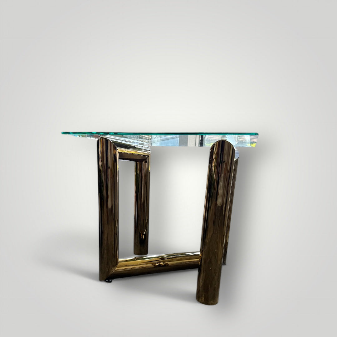 Karl Springer 1970s Tubular Side Table