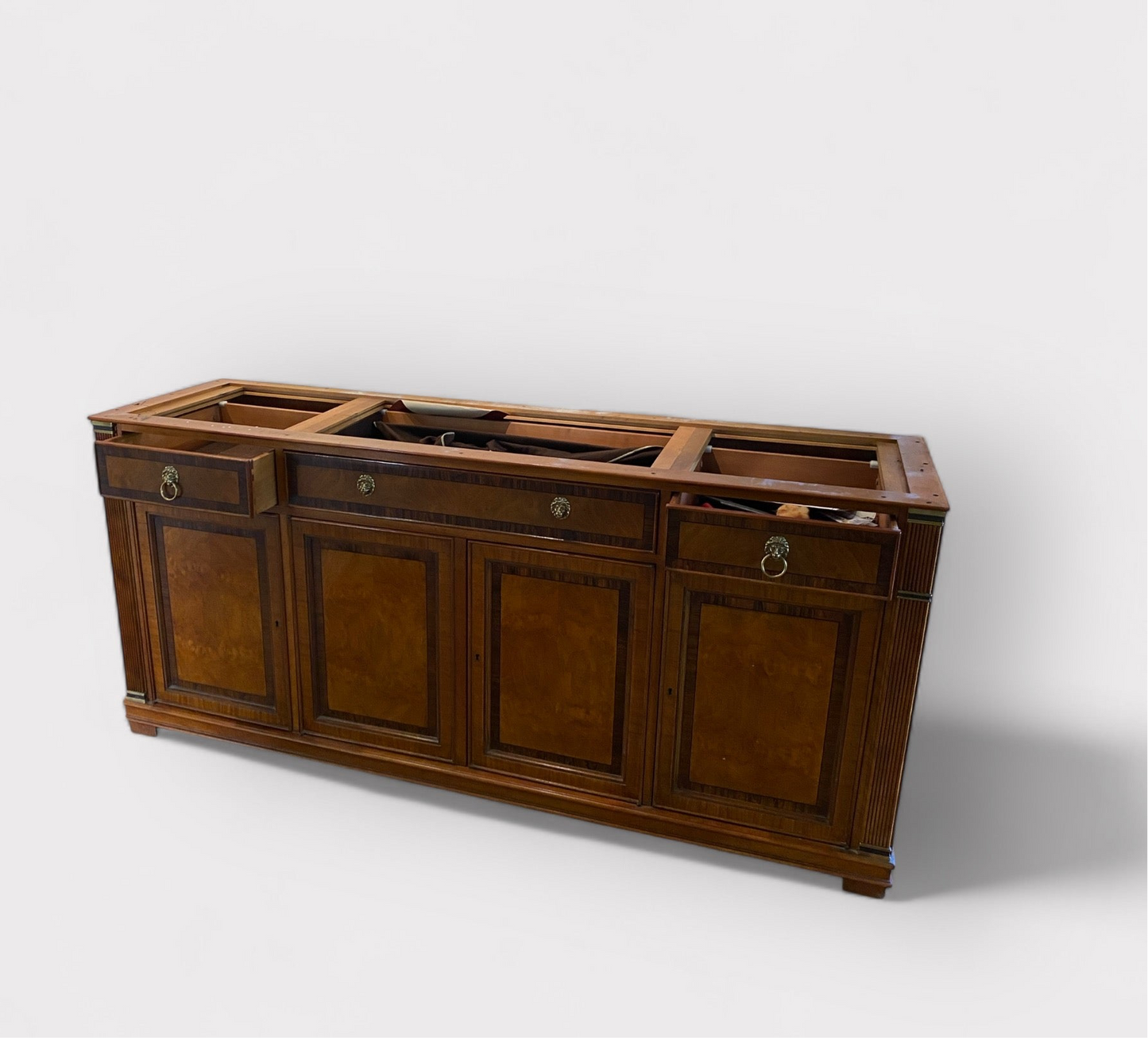 Heritage Drexel Buffet W/ Lion Head (as is)