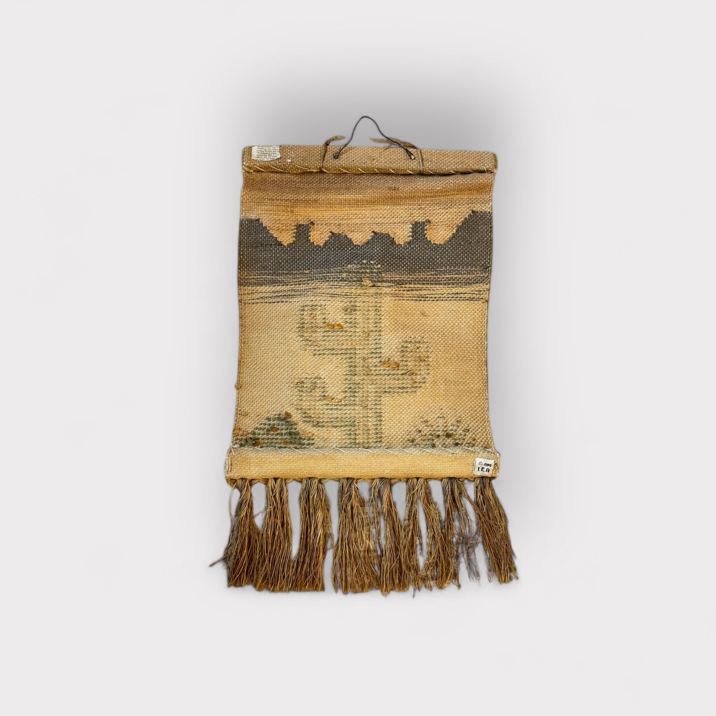 Cactus Woven Art Tapestry