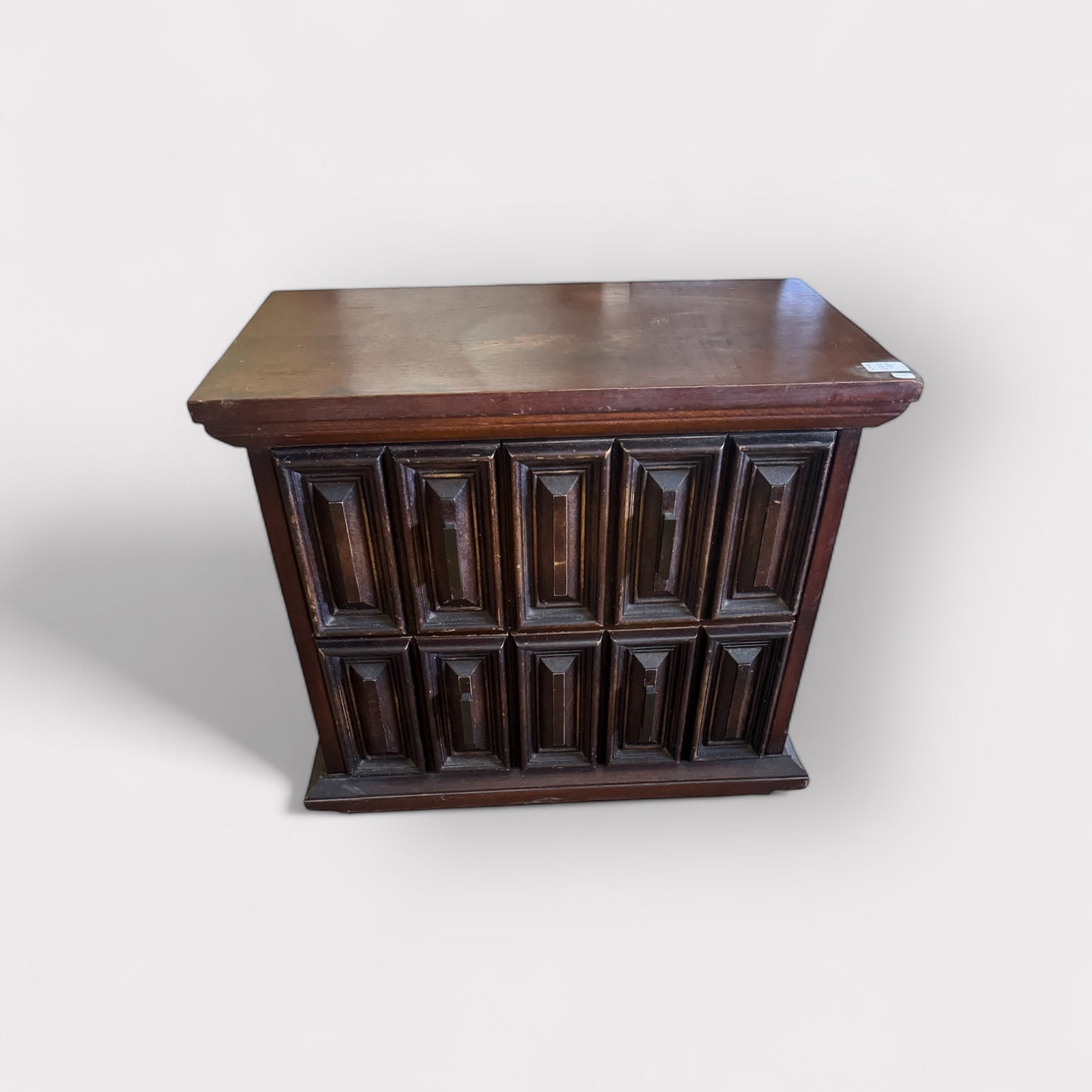 Brutalist 2 Drawer Side Table