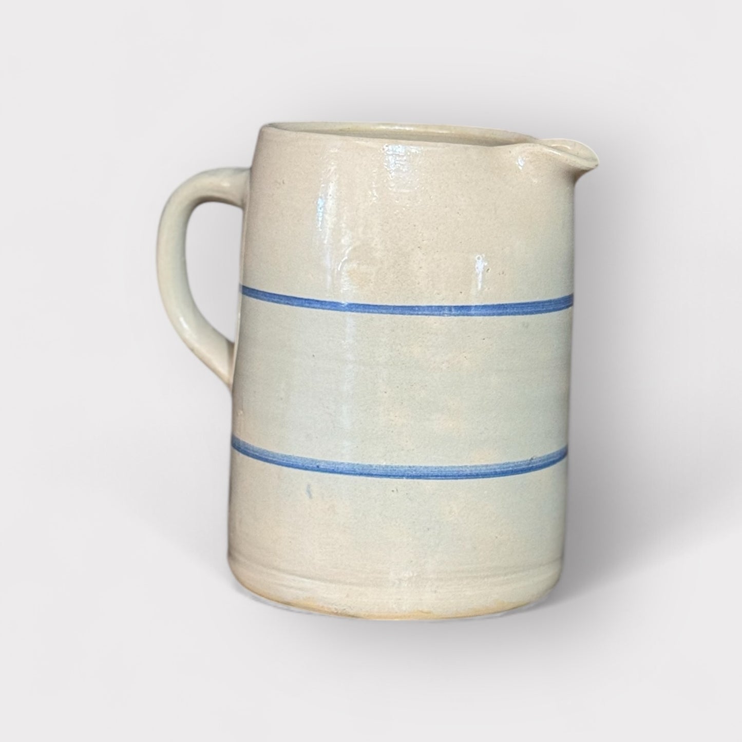 Antique Milk Croc Pitcher (blue & white)