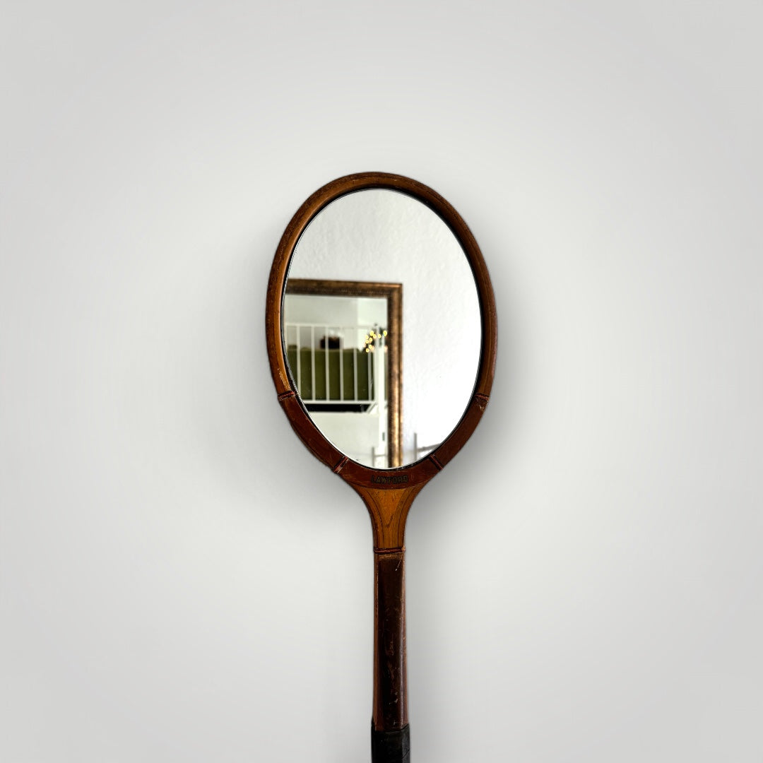 Lawford Vintage Tennis Racket Mirror