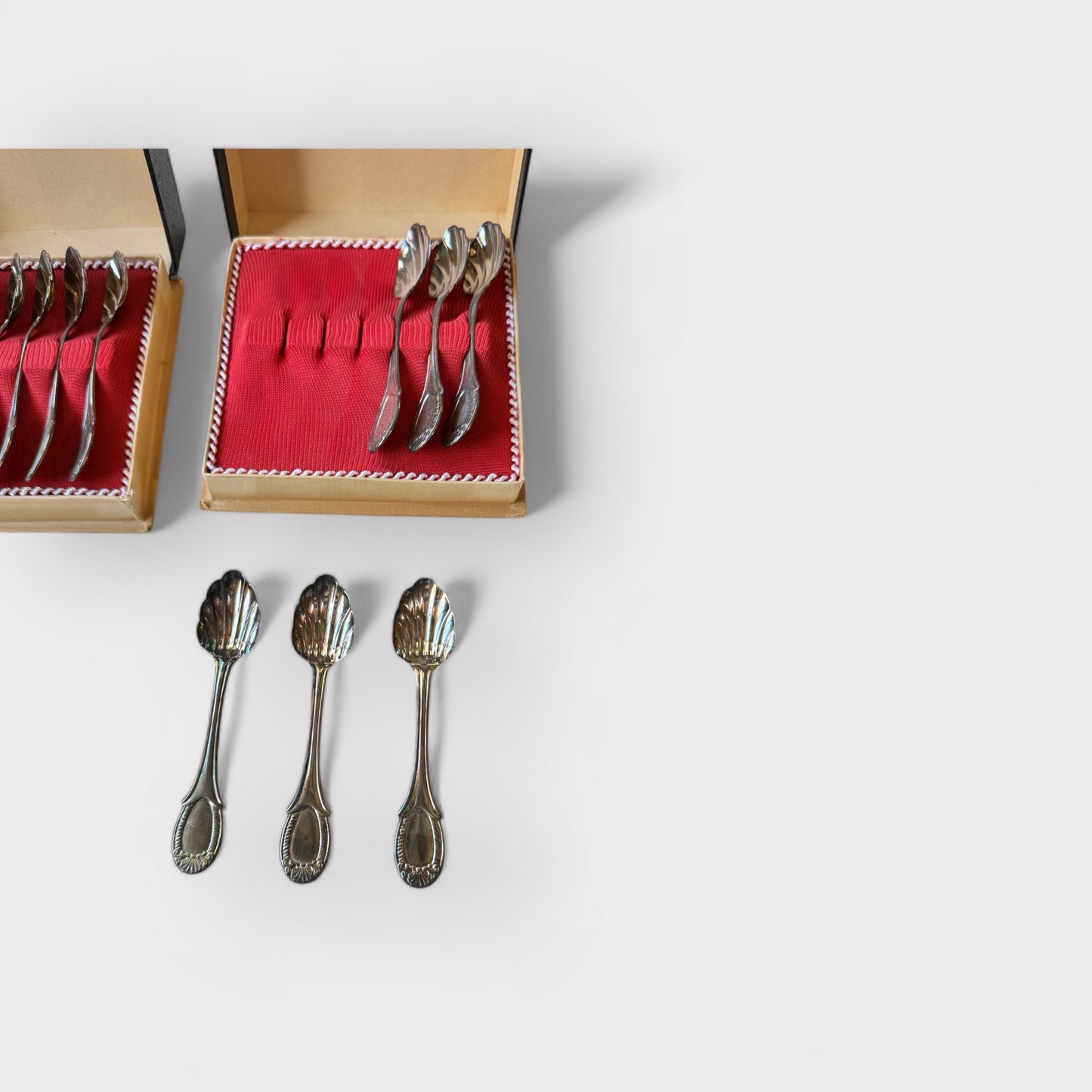 Bell Prada Silver Shell Serving Spoons (box set of 6)