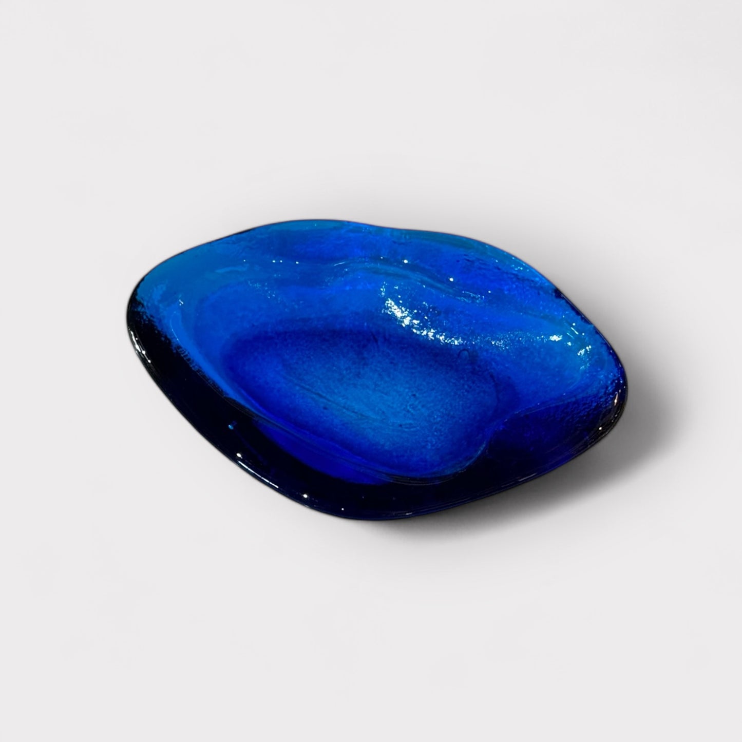 Blenko Blue Ashtray