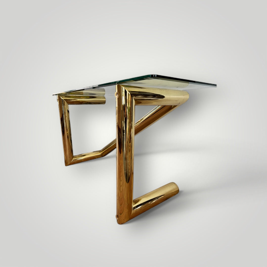 Karl Springer 1970s Tubular Coffee Table (vertical M)