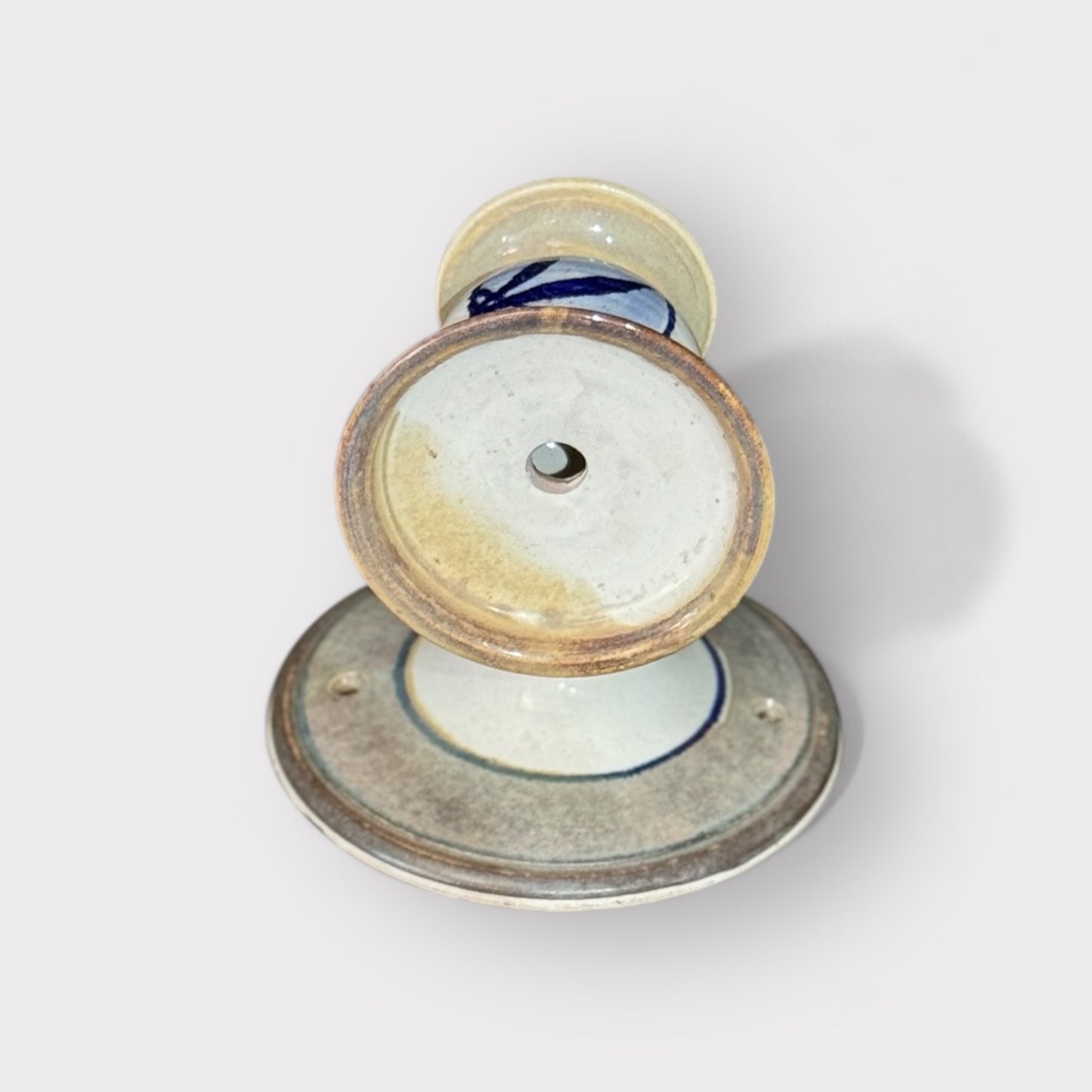 Blue & White Wall Mount Candle Holder