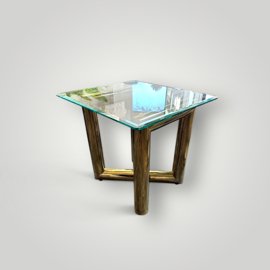 Karl Springer 1970s Tubular Side Table