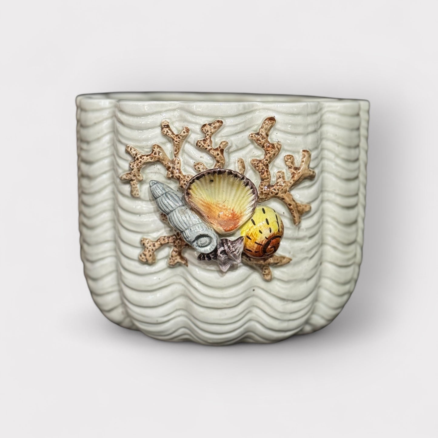 Vintage Fitz and Floyd Shell Planter