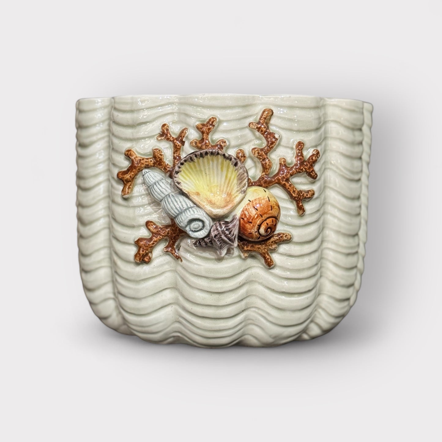 Vintage Fitz and Floyd Shell Planter