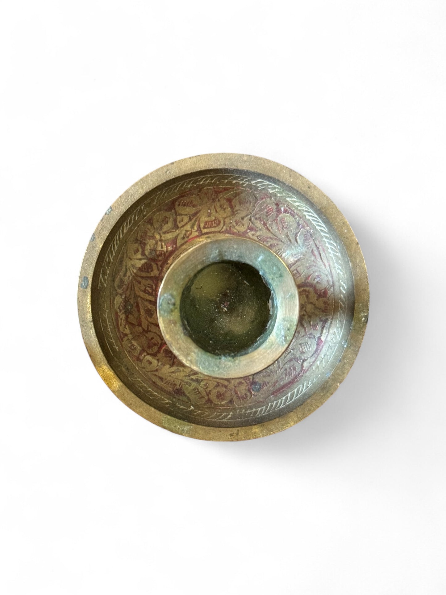 Brass Saucer Candle Holder