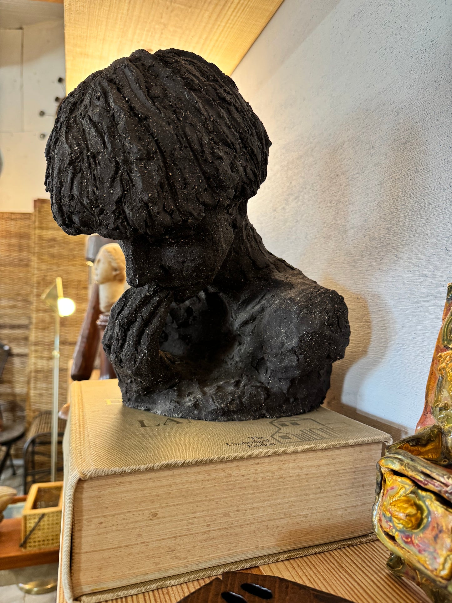 Yolande Ide Pondering Boy Sculpture