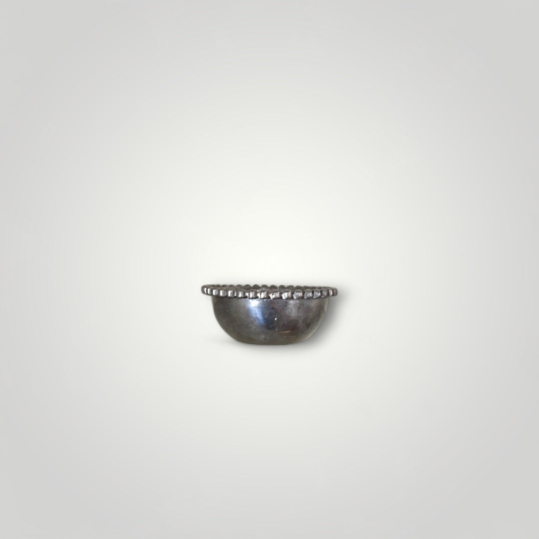 Pewter Snack Dish w/Beading