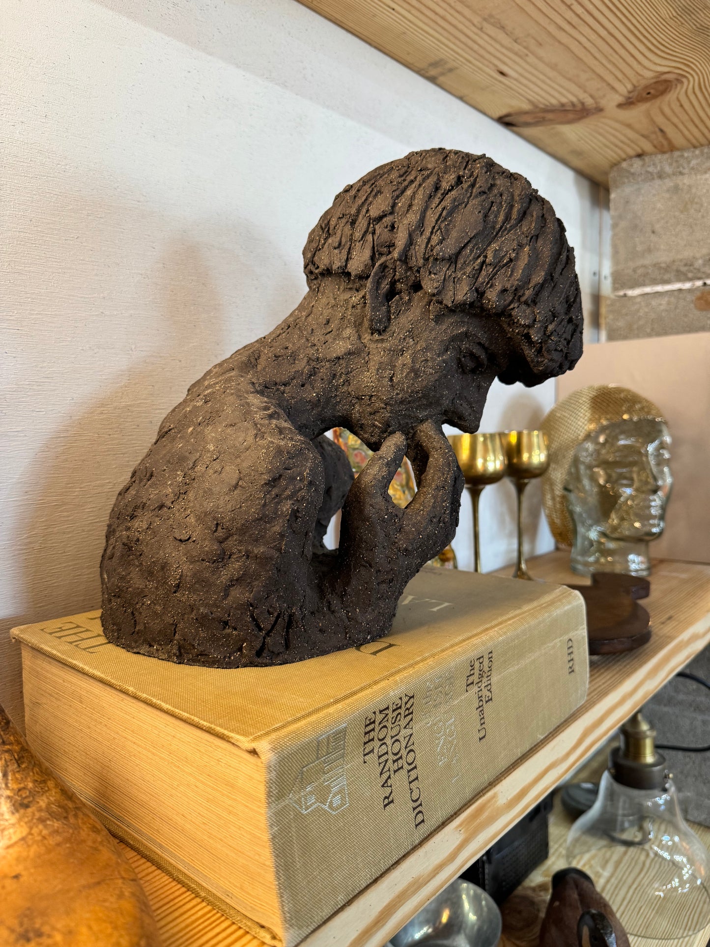 Yolande Ide Pondering Sculpture