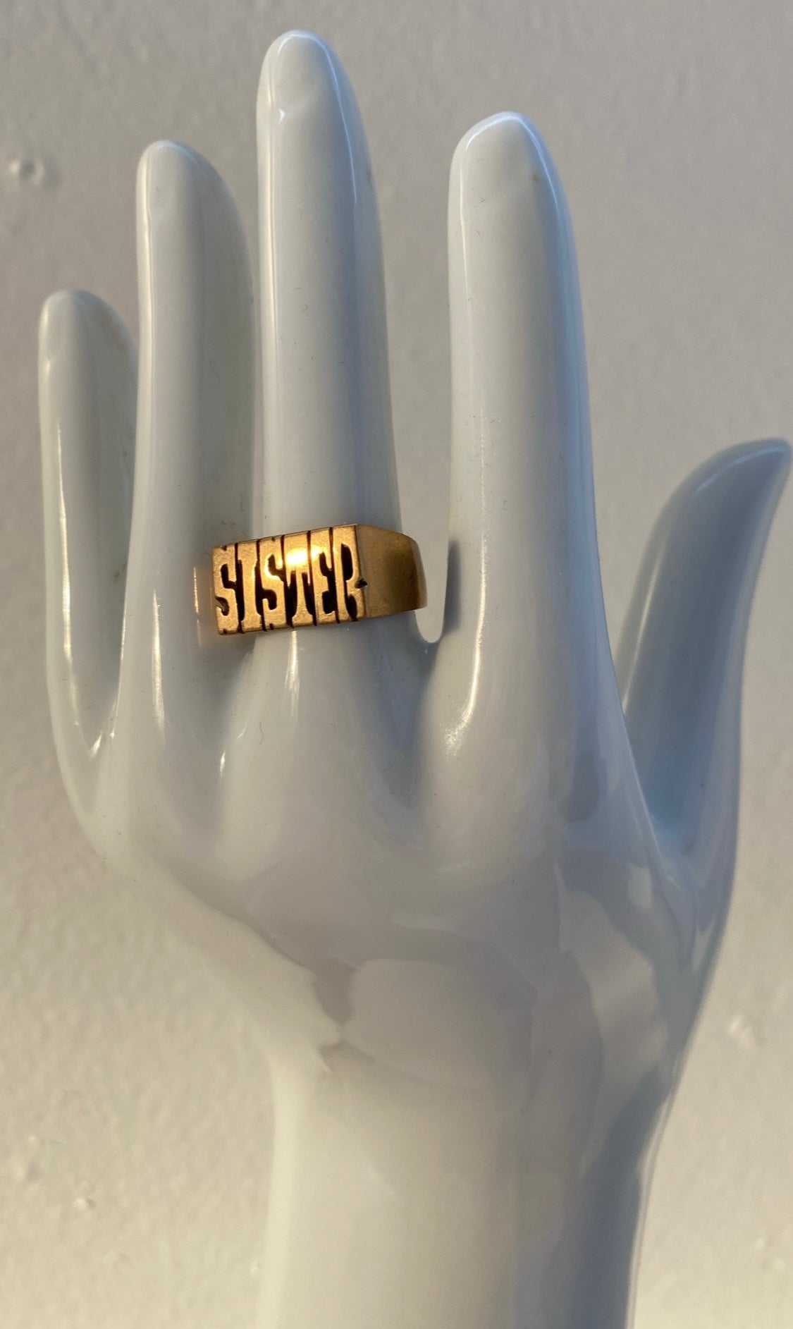 BRASS SISTER RING