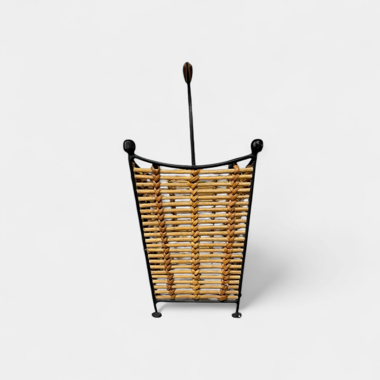 MCM Woven and Metal Magazine Rack