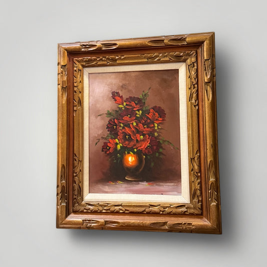 Floral Art with Gold Frame