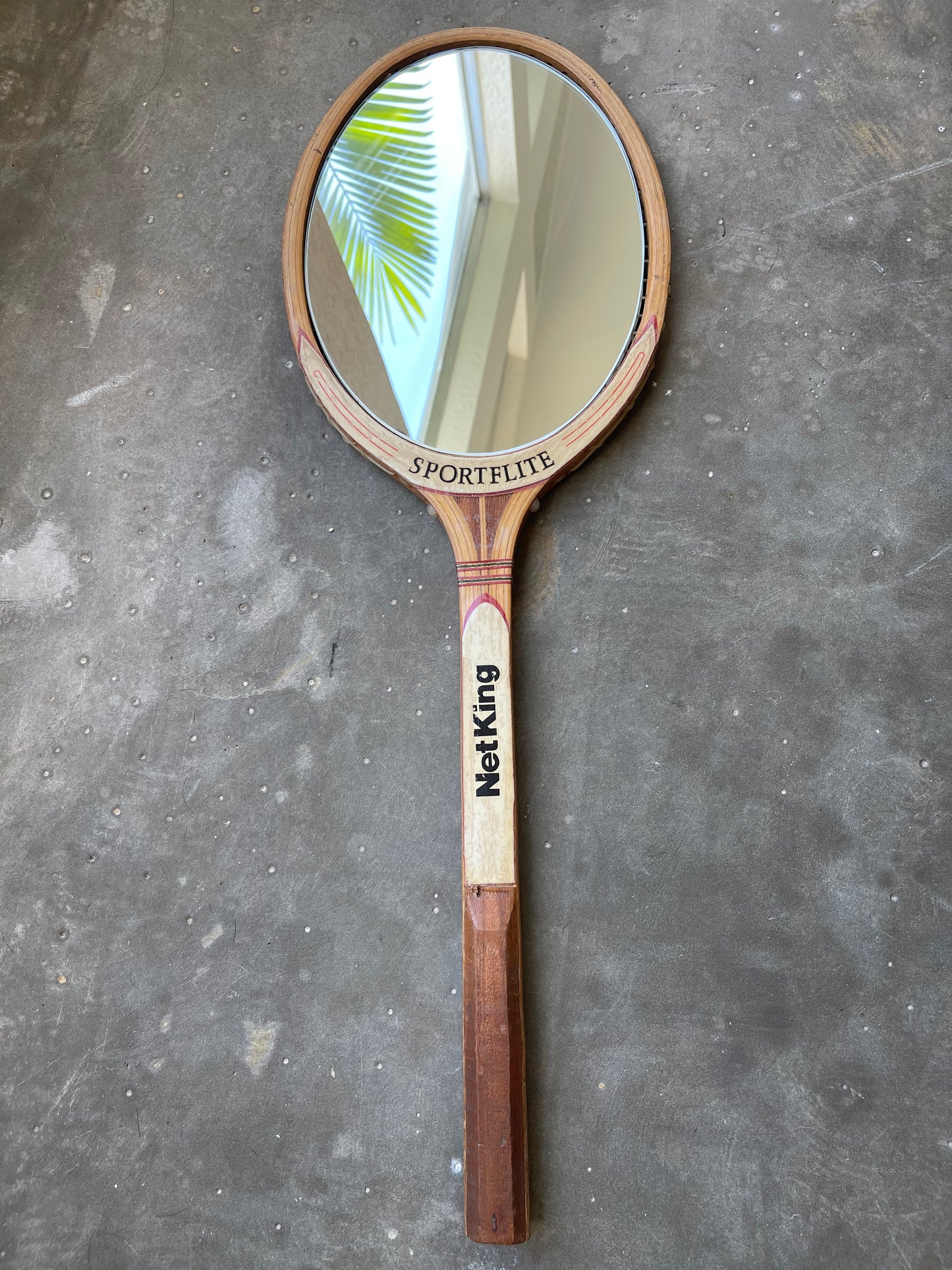 Vintage Net King Racket Mirror